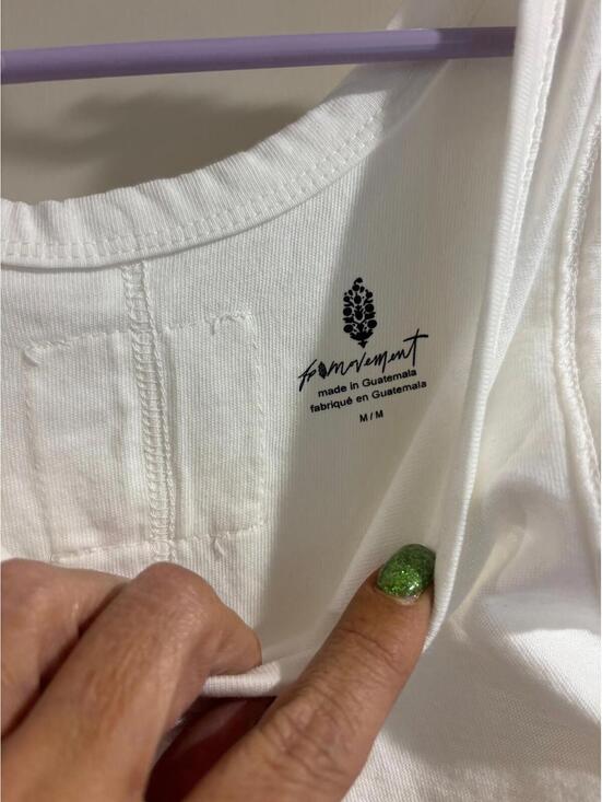 Free People Movement Tank Top NWT Ivory Flowy Racerback Tank Size M - Picture 2 of 4